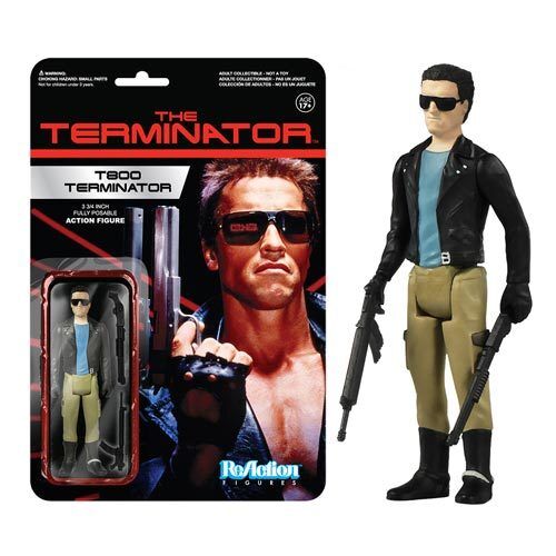 Terminator T-800 Leather Jacket 3-3/4 Retro FUNKO ReAction Figure