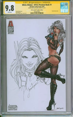 Absolute Comics White Widow #1 NYCC Preview CGC Signature Series 9.8 Jamie Tyndall