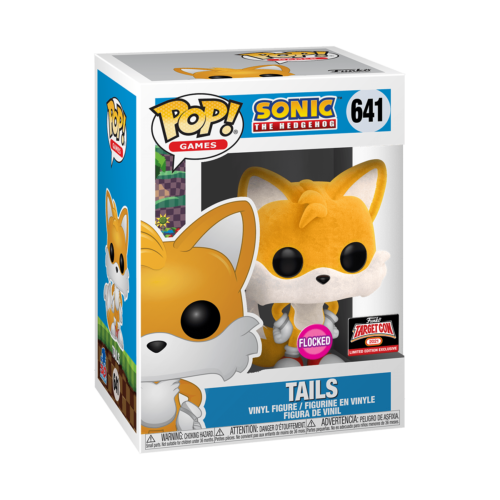 Pop Sonic The Hedgehog 641 Tails Flocked Target Con 2021