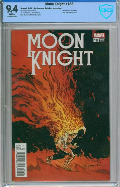 Moon Knight #188 CBCS 9.4 1st Appearance Of Sun King