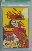 Chew: Secret Agent Poyo #1 CGC 9.4 w/ Gold Foil Logo Signed