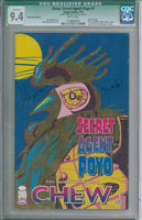 Chew: Secret Agent Poyo #1 CGC 9.4 w/ Gold Foil Logo Signed