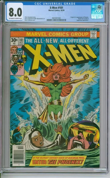 X-Men #101 CGC 8.0 1st Appearance Of Phoenix