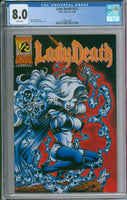 Wizard / Chaos Comics Lady Death #1/2 CGC 8.0