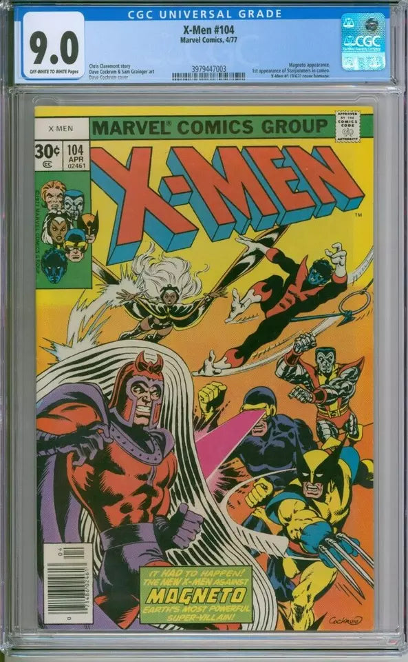 X-Men #104 CGC 9.0 1st Appearance Of Starjammers – Big Ben's Comix Oasis