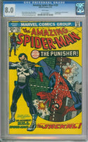 The Amazing Spider-Man #129 CGC 8.0 1st Appearance of Punisher