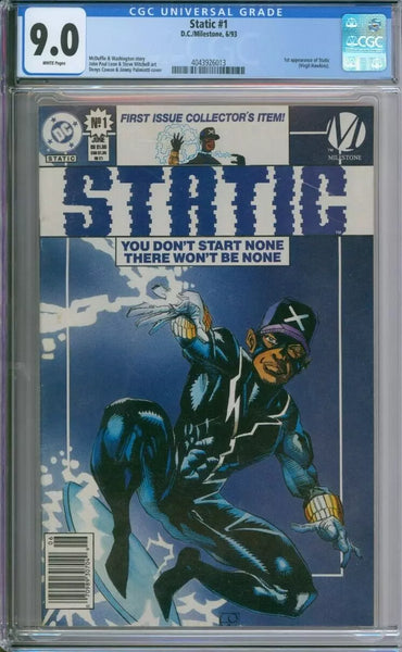 Static #1 CGC 9.0 1st Appearance Of Static