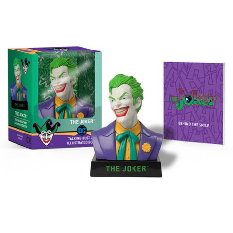 The Joker Talking Bust and Illustrated Book