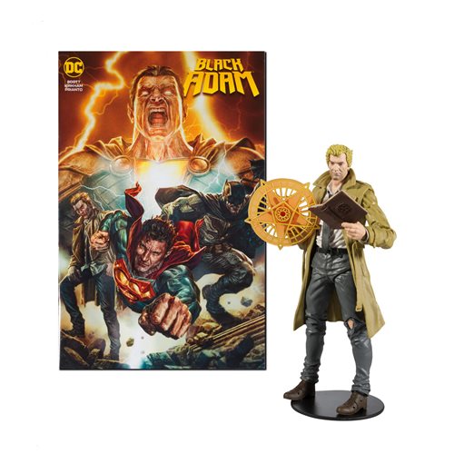 Black Adam John Constantine Page Punchers 7-Inch Scale Action Figure with Black Adam Comic Book