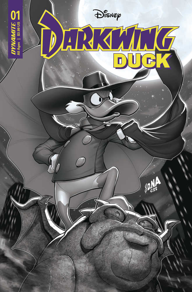 Darkwing Duck #1 Cover I 15 Copy Variant Edition Nakayama Black & White