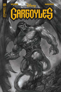 Gargoyles #1 Cover Zf 10 Copy Foc Variant Edition Parrillo Black & White