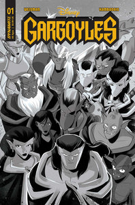 Gargoyles #1 Cover Zg 10 Copy Foc Variant Edition Kambadais Black & White