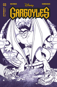 Gargoyles #3 Cover J 20 Copy Variant Edition Conner Purple Line Art