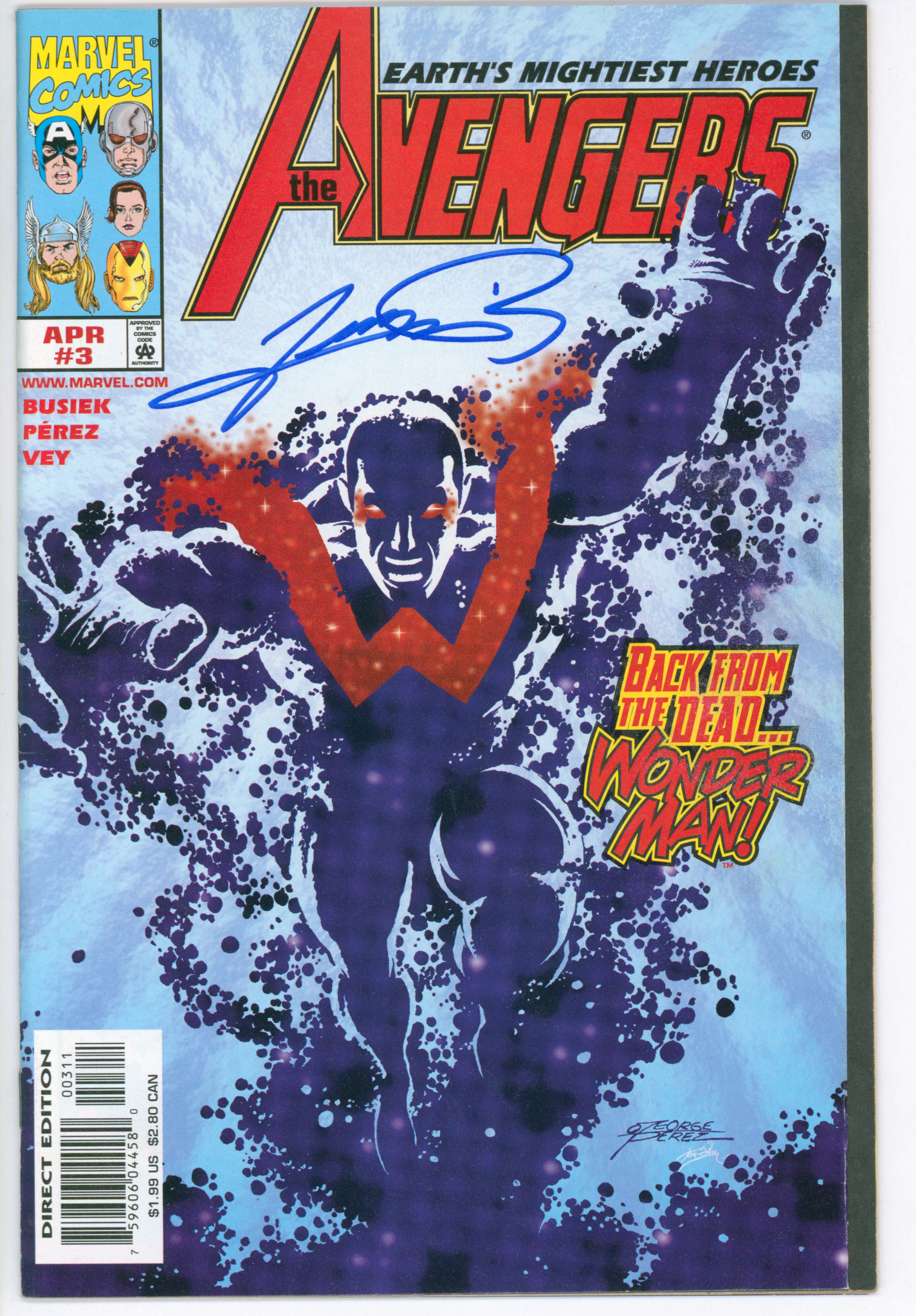 Avengers #3 Signed by George Perez