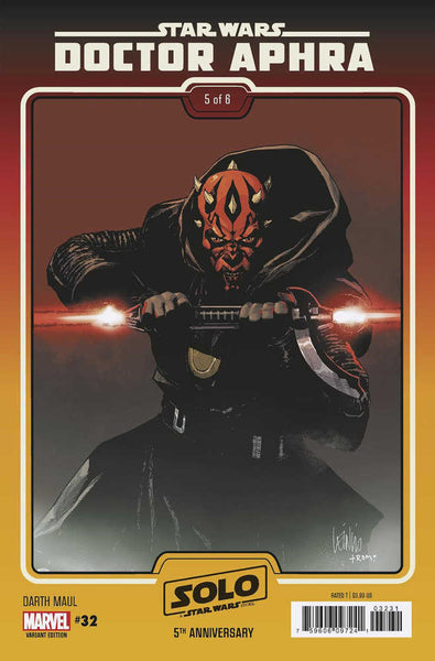 Star Wars: Doctor Aphra 32 Leinil Yu Darth Maul Solo 5TH Anniversary Movie Variant