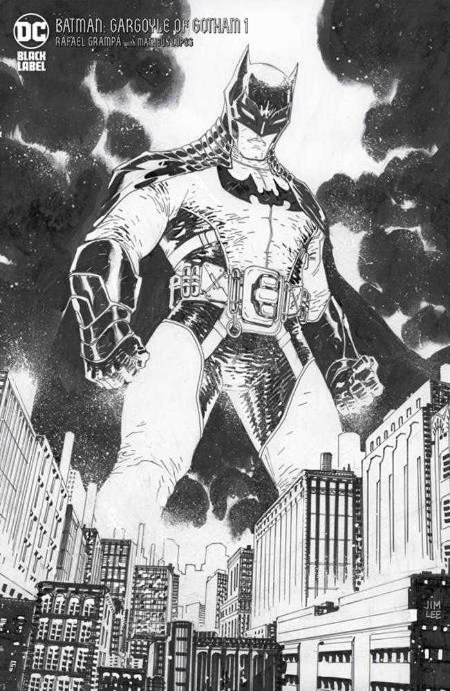 Batman Gargoyle Of Gotham #1 (Of 4) Cover E 1 in 25 Jim Lee Black & White Variant (Mature)