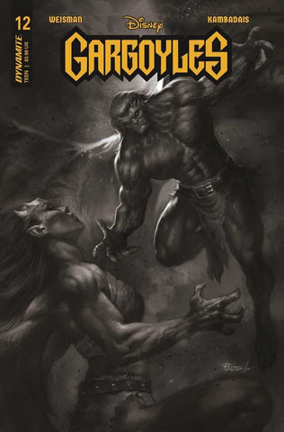 Gargoyles #12 Cover S 10 Copy Foc Variant Edition Parrillo Black & White