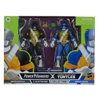 Power Rangers X Teenage Mutant Ninja Turtles Lightning Collection Donatello Black and Leonardo Blue Action Figures