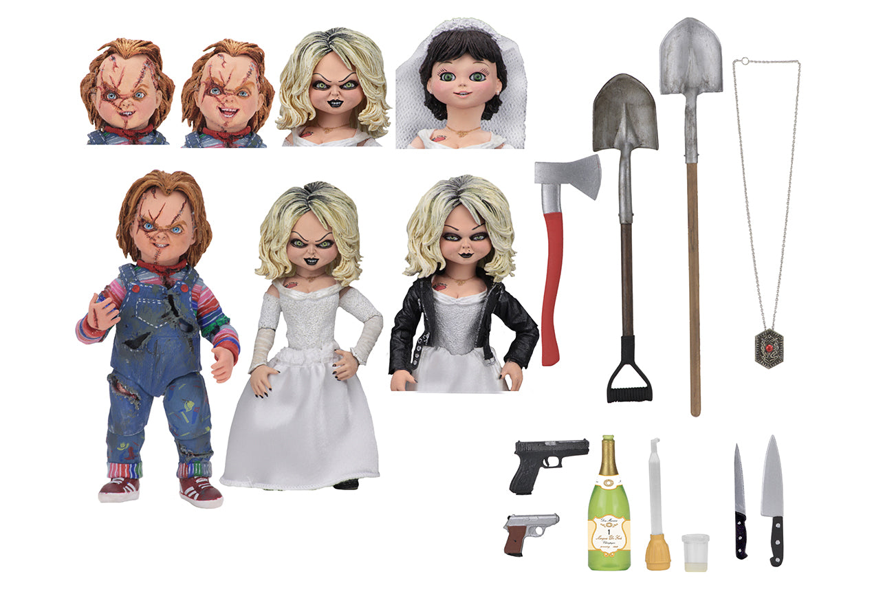 Bride of Chucky 7″ Scale Action Figures Ultimate Chucky & Tiffany 2-Pack