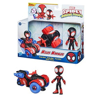 Spider-Man Spidey and His Amazing Friends Miles Morales and Techno-Racer Vehicle