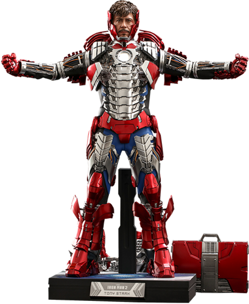 Tony Stark (Mark V Suit Up Version) Deluxe Sixth Scale Figure MMS600