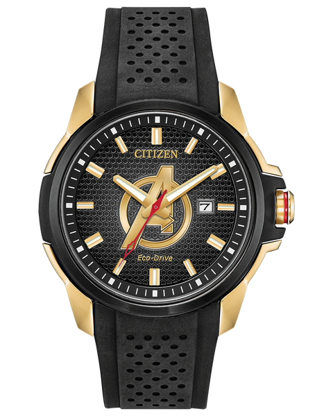 Marvel Avengers Eco-Drive Gold Stainless Steel Men’s Watch