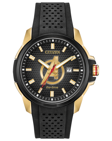 Marvel Avengers Eco-Drive Gold Stainless Steel Men’s Watch