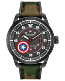 Marvel Captain America Eco-Drive Black Men’s Watch