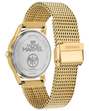 Eco-Drive Captain Marvel Gold-Tone Mesh Watch with Blue Dial