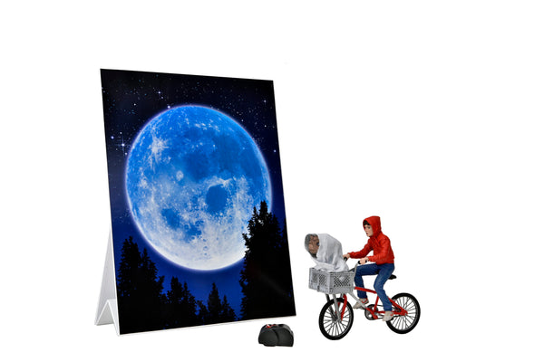 E.T. The Extra-Terrestrial 40th Anniversary 7″ Scale Action Figure Elliott & E.T. on Bicycle