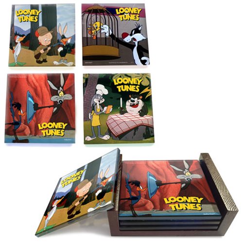 Looney Tunes Classic Toons Glass Coaster Set