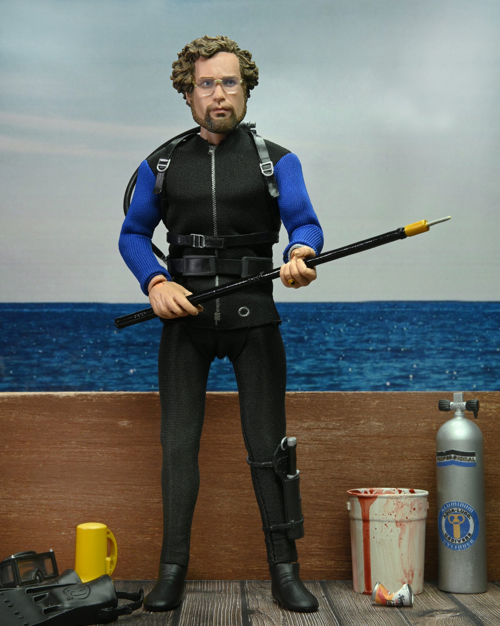 Jaws 8” Clothed Action Figure Matt Hooper (Shark Cage)