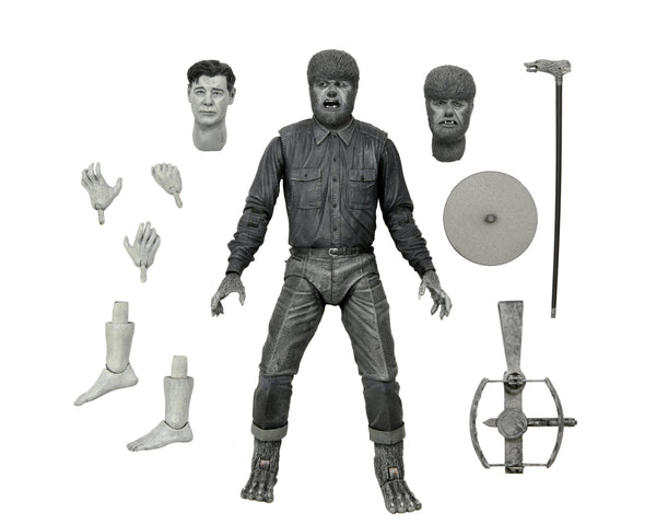 Universal Monsters – 7″ Scale Action Figure – Ultimate Wolf Man (Black & White)