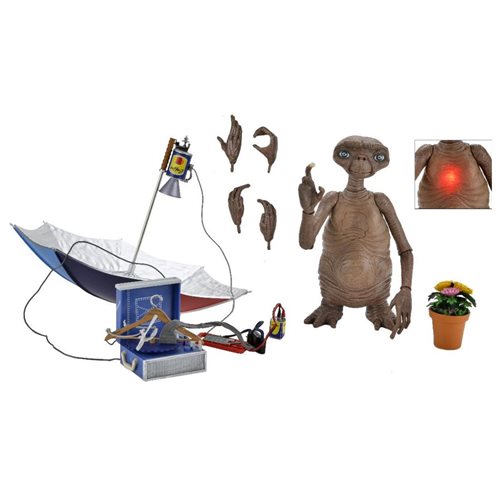 E.T. 40th Anniversary 7″ Scale Action Figure Deluxe Ultimate E.T. with LED Chest