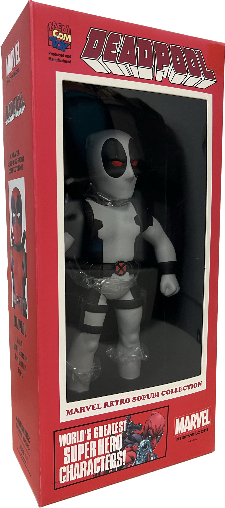 Marvel Retro Hero Sofubi Deadpool PX Exclusive Grey Version