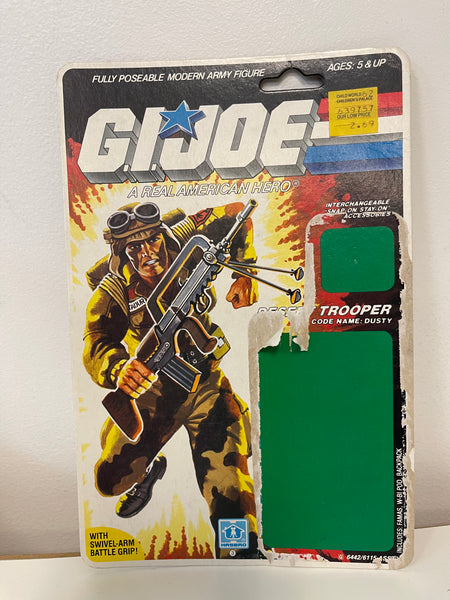 G.I. Joe Dusty Action Figure w/ Card And Blister 1985