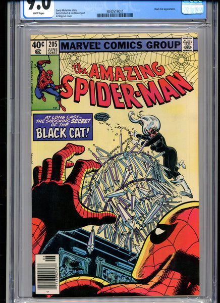 Amazing Spider-Man #205 CGC Graded 9.0