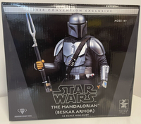 Star Wars The Mandalorian (Beskar Armor) 1:6 Scale Mini-Bust 2020 Convention Exclusive