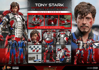 Tony Stark (Mark V Suit Up Version) Deluxe Sixth Scale Figure MMS600