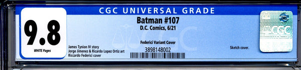 Batman #107 CGC Graded 9.8